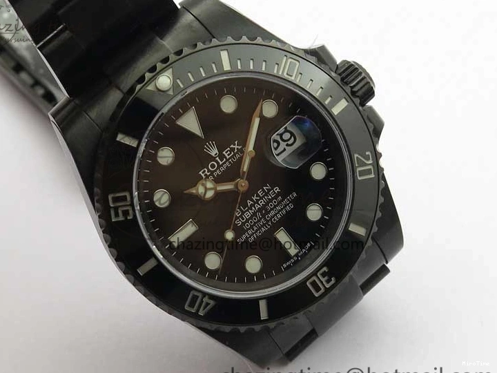 MiroTime 0426 Submariner Blaken W Date 904L PVD V6F 1:1 Best Edition A WrinkleFree 2879